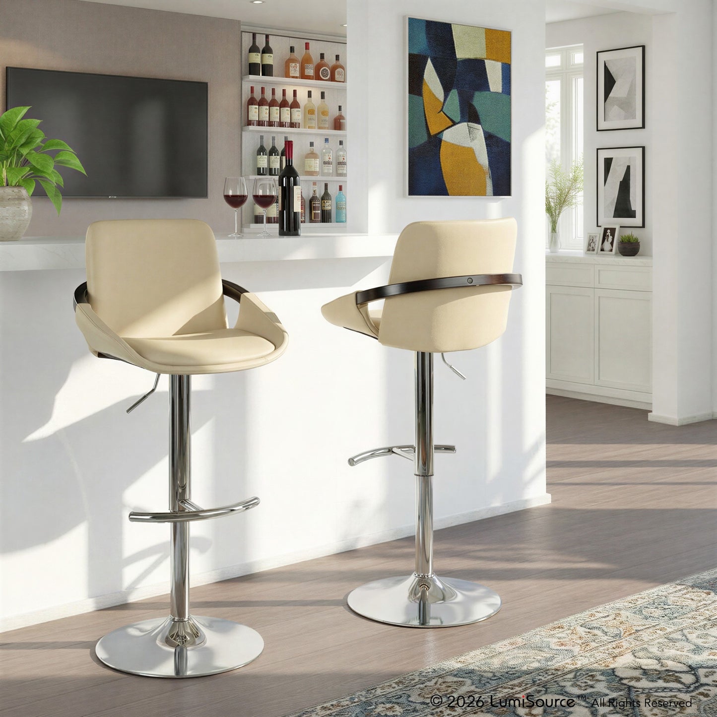 Cosmo Adjustable Barstool - Set of 2