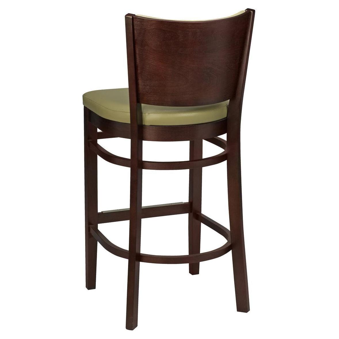 2437USB Wood Upholstered Bar Stool