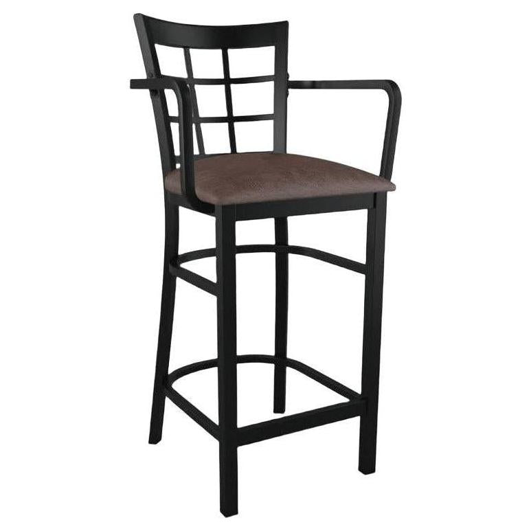 Window Back Metal Bar Stool With Arms19c43c32c743ffdc2c
