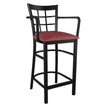 Window Back Metal Bar Stool With Arms19c43c32c74156a35c