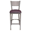 Clear Coat Checker Back Metal Bar Stool19c43448d415f744f