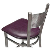 Clear Coat Checker Back Metal Bar Stool19c43448d4133c6df3