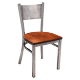 Clear Coat Checker Back Metal Chair 19c43472b3049410a2