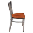 Clear Coat Checker Back Metal Chair 19c43472b303dc1536