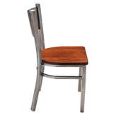 Clear Coat Checker Back Metal Chair 19c43472b303dc1536