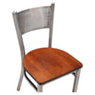 Clear Coat Checker Back Metal Chair 19c43472b30371bd3f