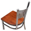 Clear Coat Checker Back Metal Chair 19c43472b30249f126