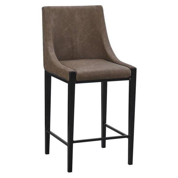 Lorain Upholstered Metal Bar Stool