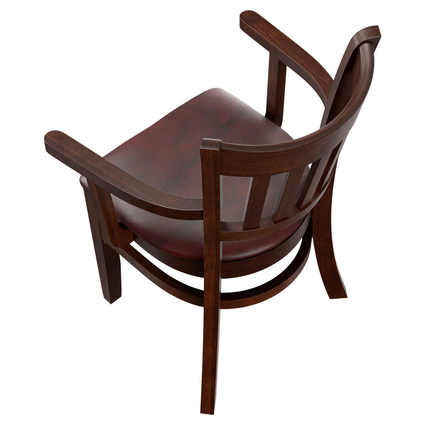 Vertical Slat Wood Restaurant Chair with Arms19e935a32de1debbbd