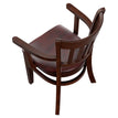 Vertical Slat Wood Restaurant Chair with Arms19e935a32de1debbbd
