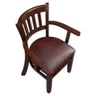 Vertical Slat Wood Restaurant Chair with Arms19e935a32de372181d