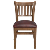 Premium US Made Vertical Slat Wood Restaurant Chair1a0da083e5f5fe2583