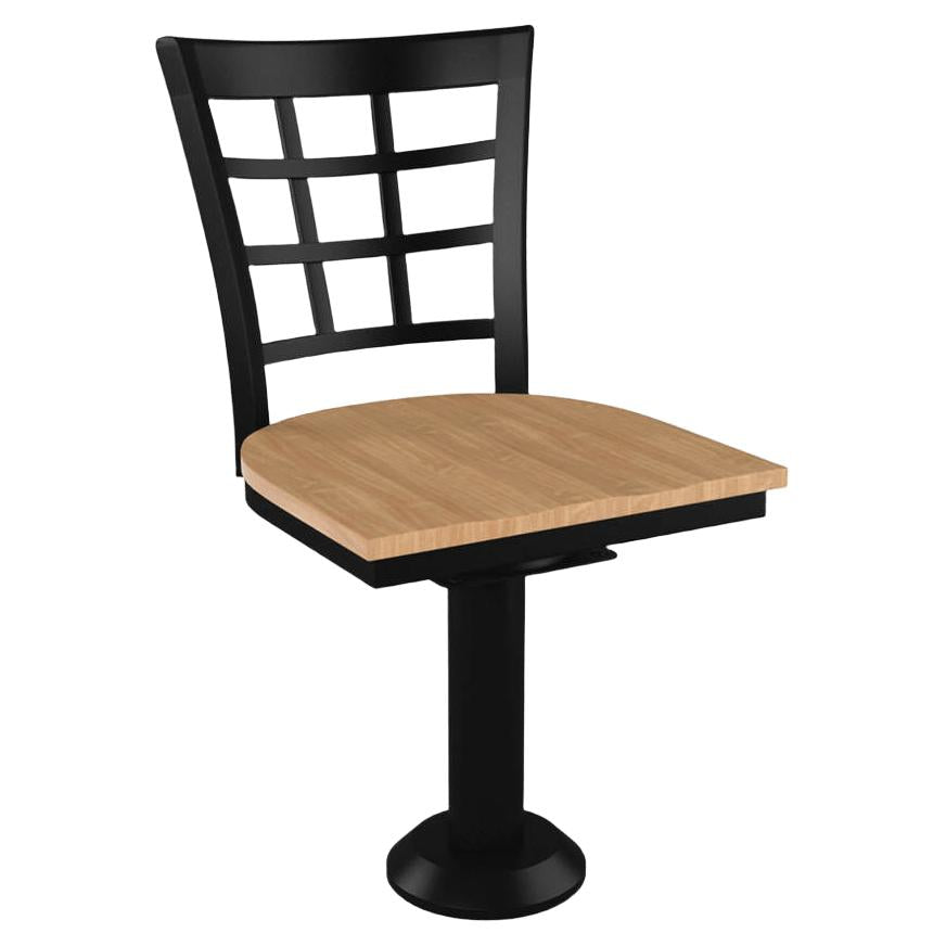 Window Back Bolt Down Swivel Metal Chair19c4466f79a3824fa7