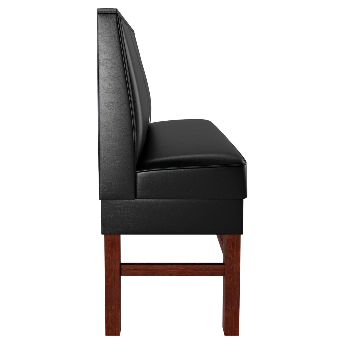 3 Channels Back Restaurant Booth with Extended Wood Legs - Bar Height19f9080a1784b9e532
