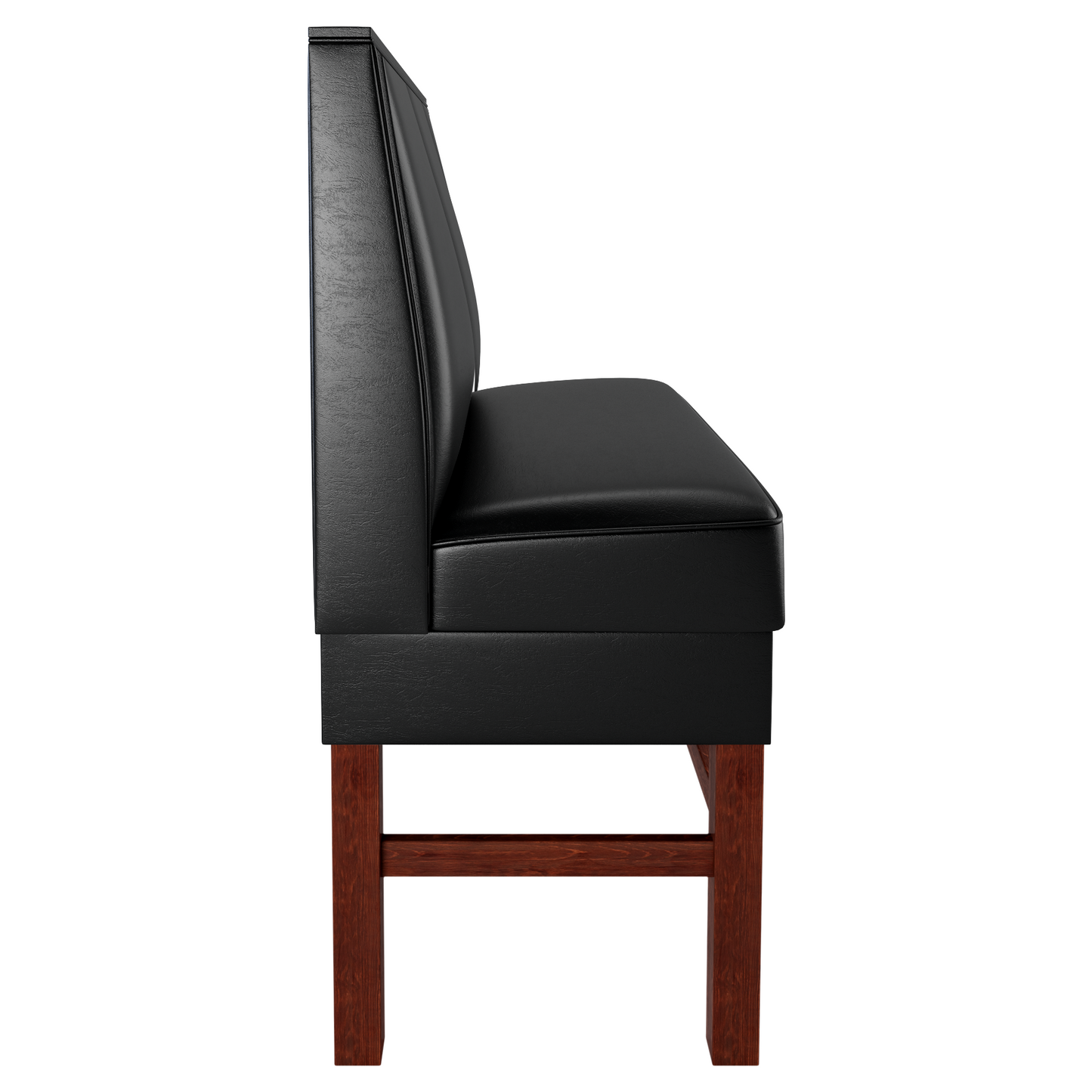 3 Channels Back Restaurant Booth with Extended Wood Legs - Bar Height19f9080a1784b9e532