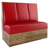 3 Channels Back Restaurant Booth with Laminate Base19a11bc5f431b2e55a