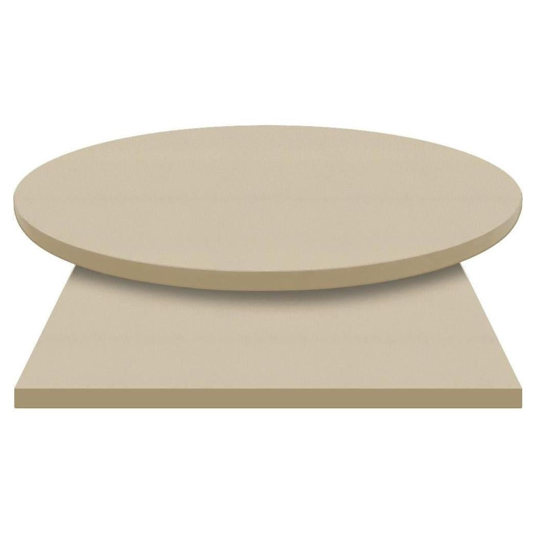3mm Manufactured Table Tops - Pinnacle Beige Laminate with Taupe Edge