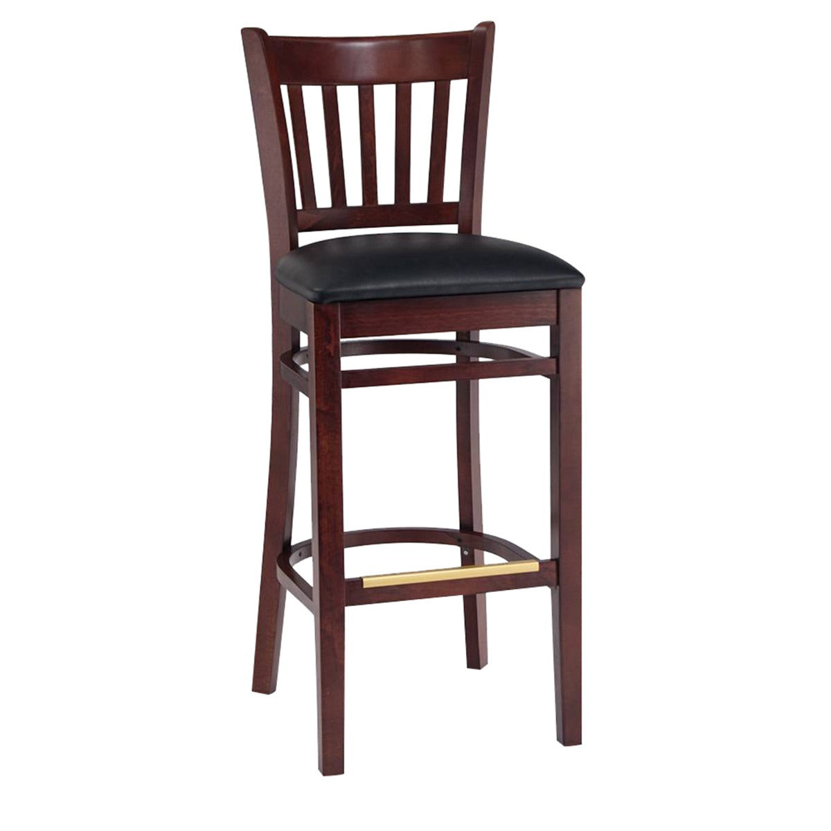 Vertical Solid Wood Bar Stool