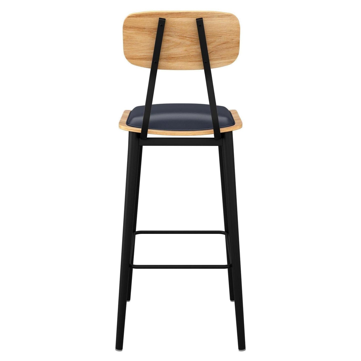 Basel Metal Bar Stool with Padded Back19b8f9a96101b951c0
