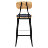 Basel Metal Bar Stool with Padded Back19b8f9a96101b951c0