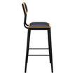 Basel Metal Bar Stool with Padded Back19b8f9a96103843e5e