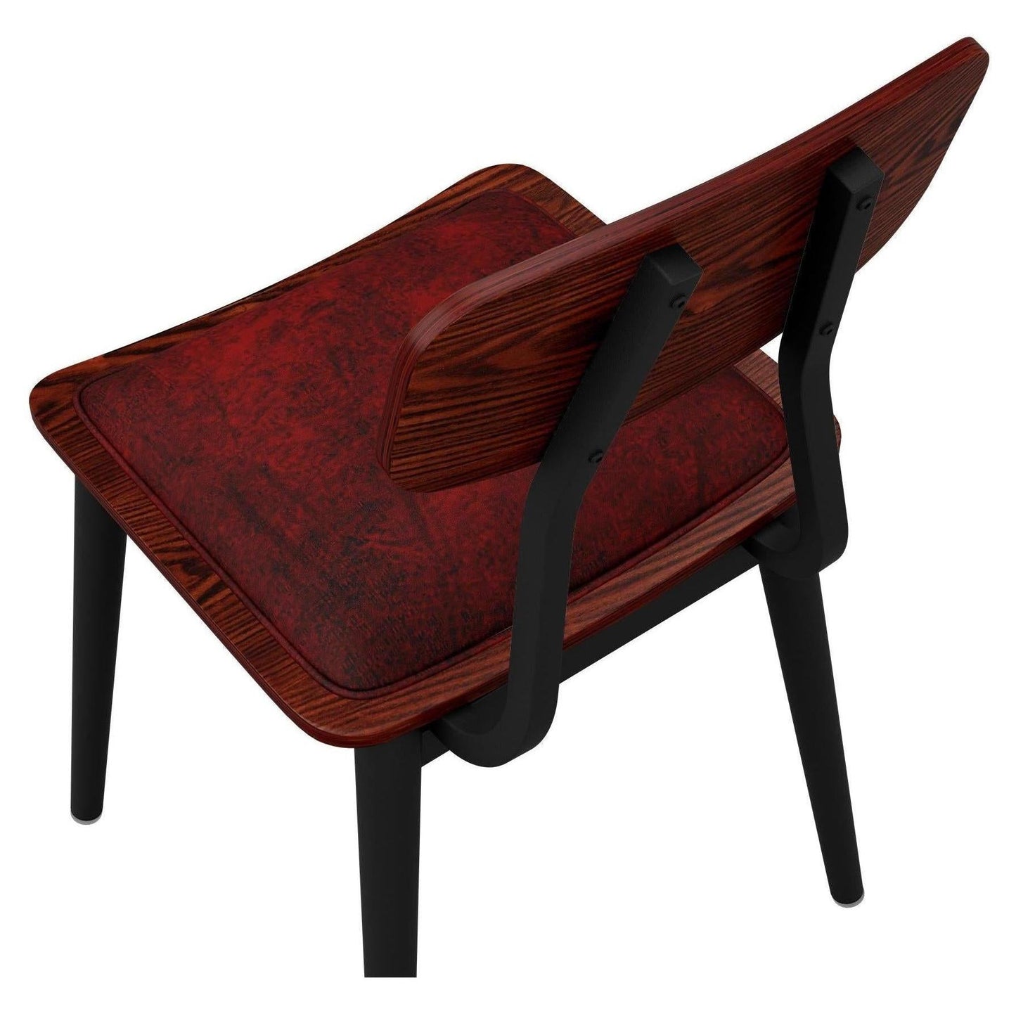 Basel Metal Chair with Padded Wood Back19b8fa261c34710edf