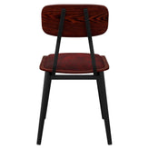 Basel Metal Chair with Padded Wood Back19b8fa261c33a6f6a6