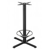 AUTO-ADJUST KX30 Black Bar Height X Table Base with Foot Ring
