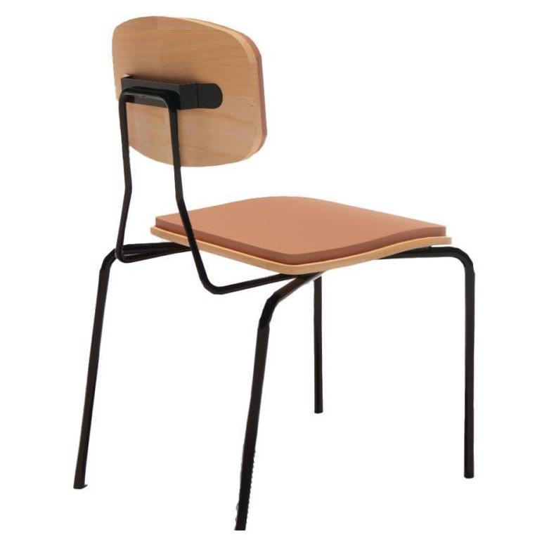 Cascade Metal Upholstered Stacking Chair
