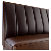 6 Channels Back Restaurant Booth with Extended Wood Legs - Bar Height19f907fe00e11a1ced