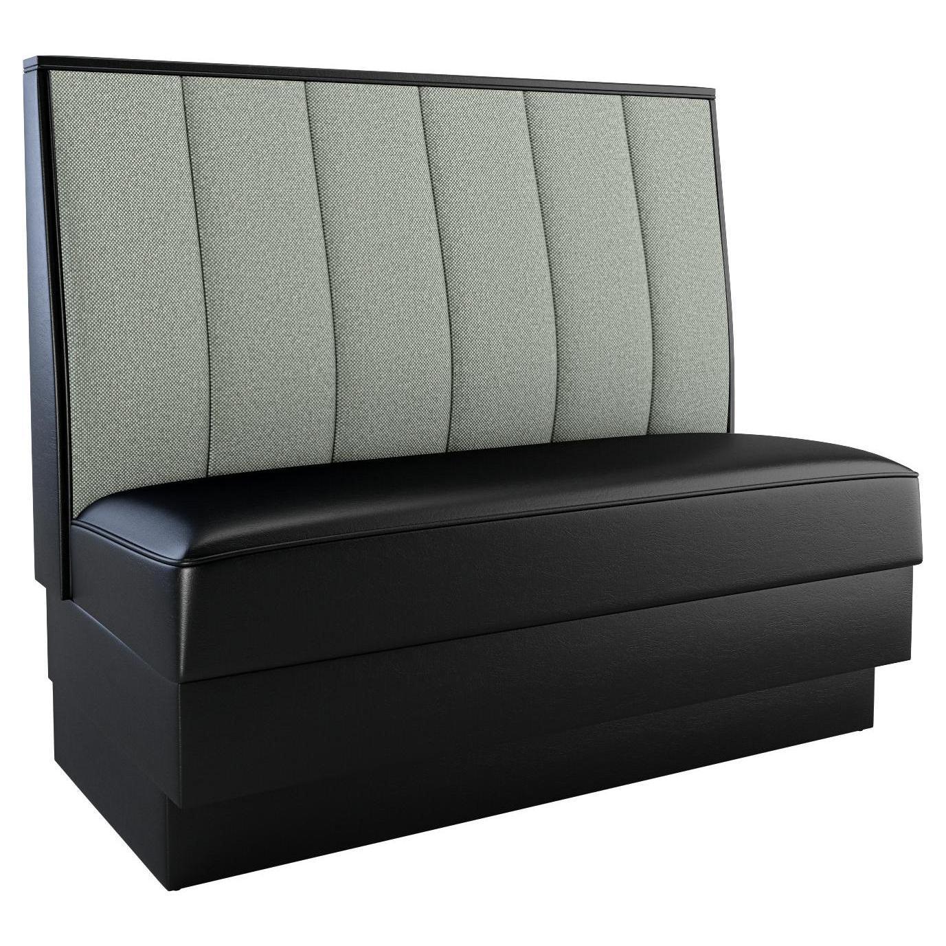 6 Channels Back Booth with Padded Base198ad10d5935872062