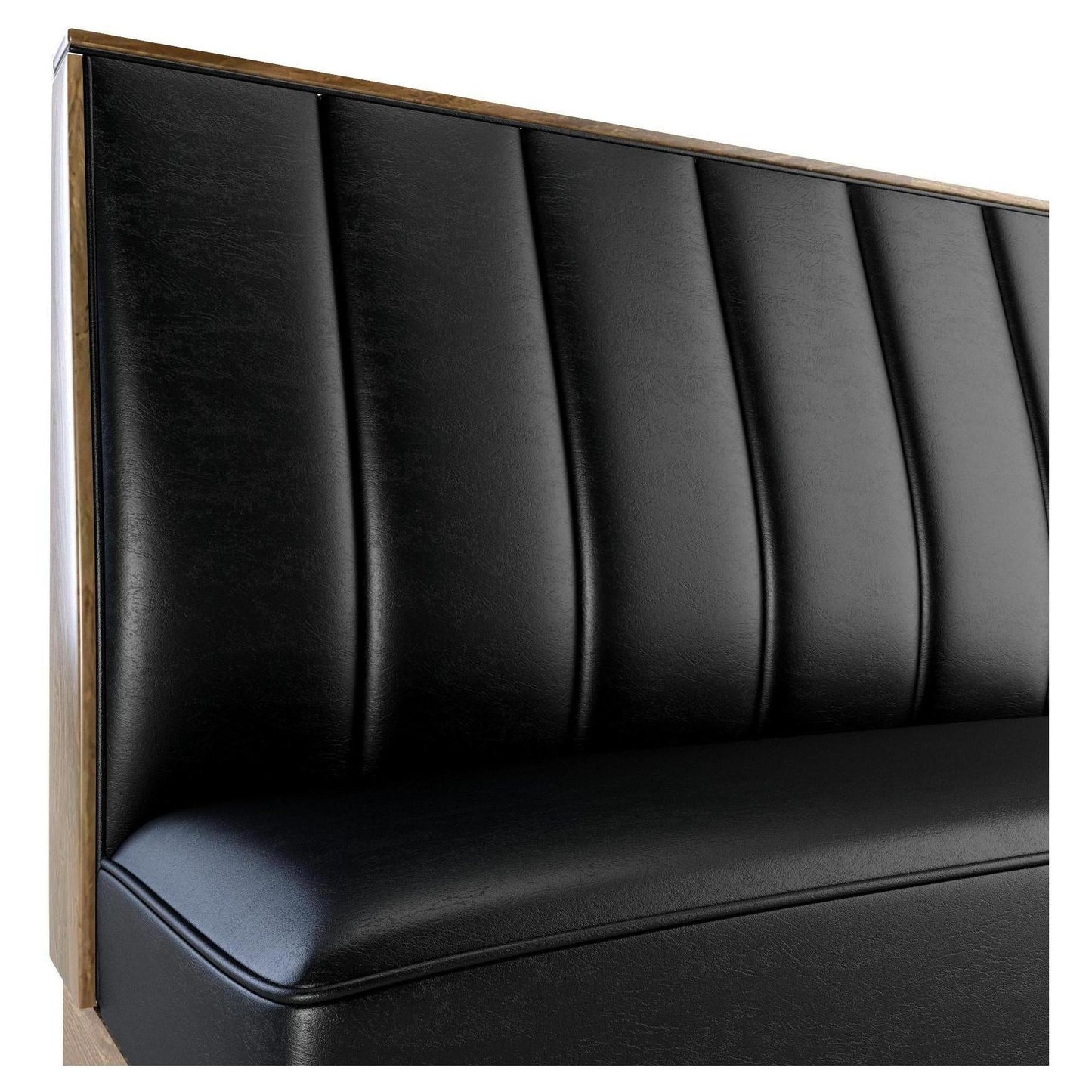 6 Channels Back Restaurant Booth with Laminate Base19a11886d7a36b9873