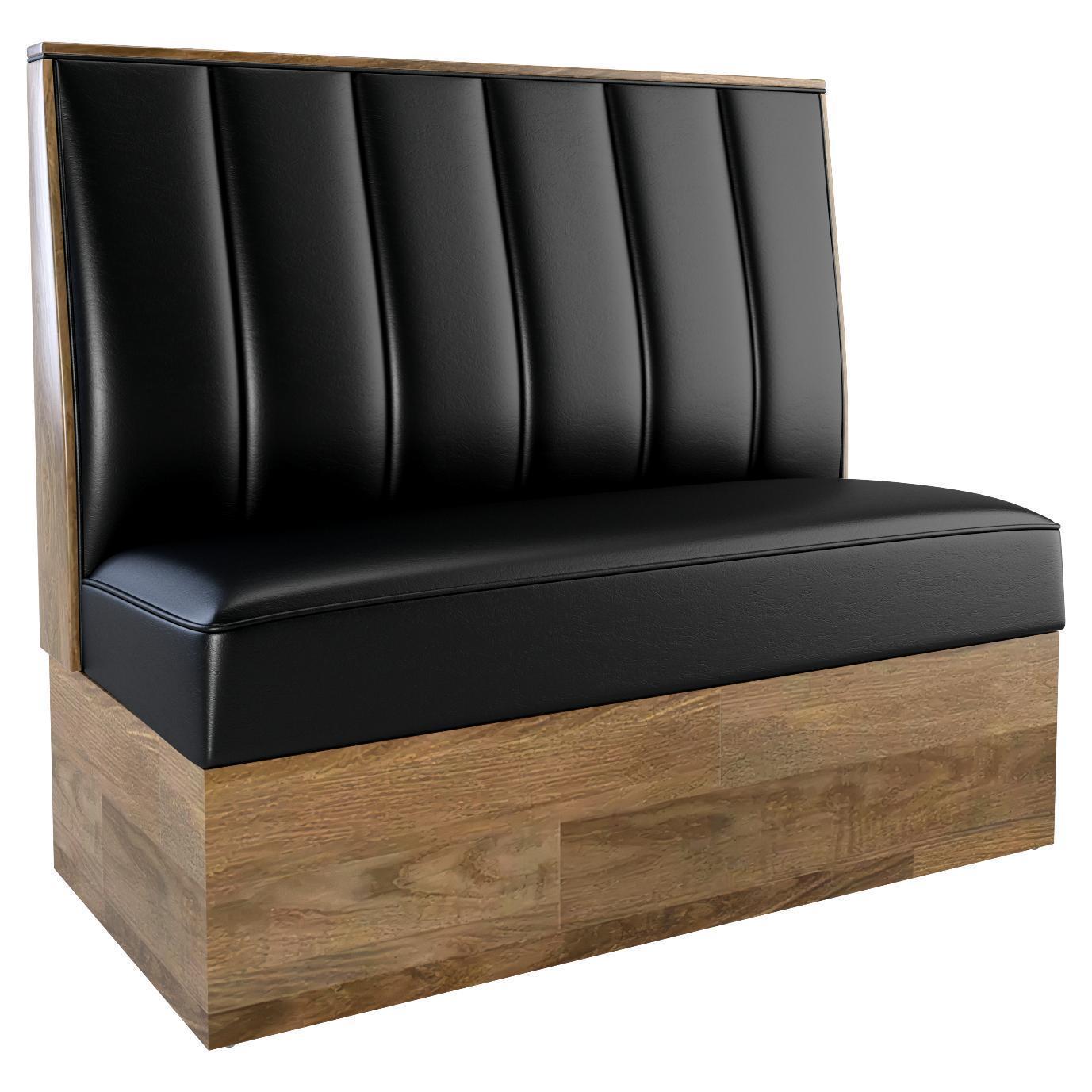 6 Channels Back Restaurant Booth with Laminate Base19a11886d7a53d0a2a