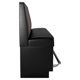 6 Channels Back Restaurant Booth with Padded Base - Bar Height19f3e62d5471cb26b4