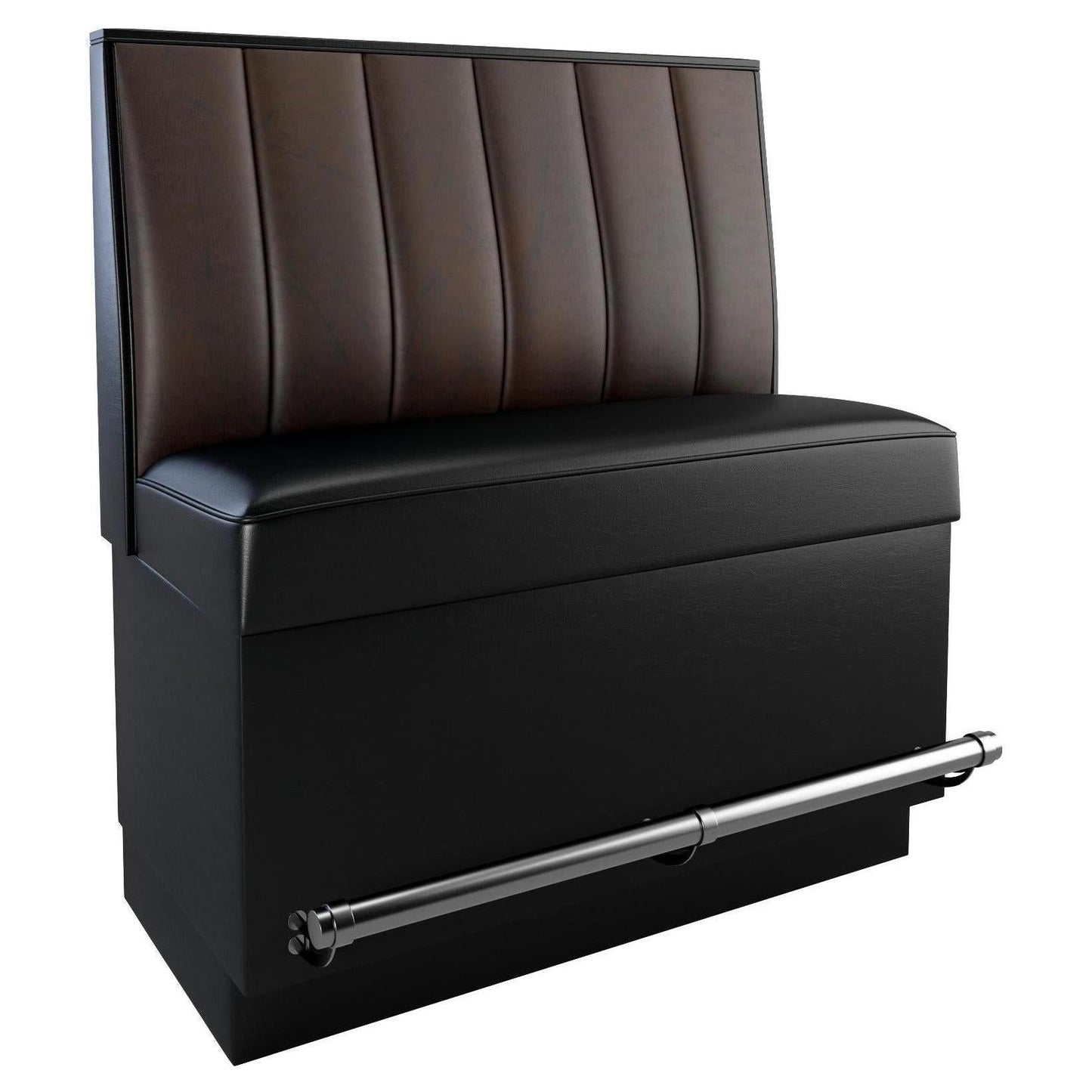 6 Channels Back Restaurant Booth with Padded Base - Bar Height19f3e62d547344f68