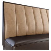 6 Channels Back Restaurant Booth with Metal Legs - Bar Height19f907e29fe45a2cc1