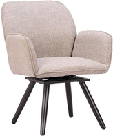 Sieve Swivel Dining Chair Beige