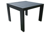 Sienna Black Outdoor Aluminum Accent Table 22" x 22"