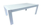 Sienna White Outdoor Aluminum Coffee Table 47" x 25"