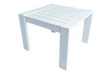Sienna White Outdoor Aluminum Accent Table 22" x 22"