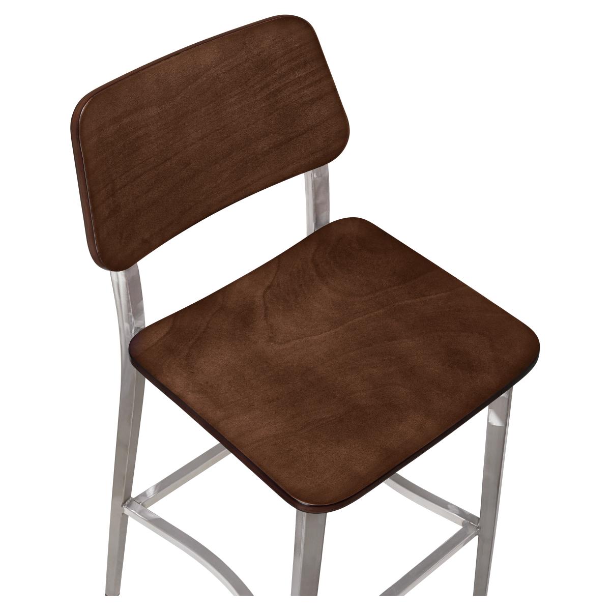 Luca Metal Bar Stool with Wood Back19ba4a9b3c465d983e