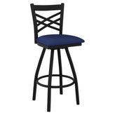 Swivel X Back Metal Bar Stool19c43ef9e3026a17d7