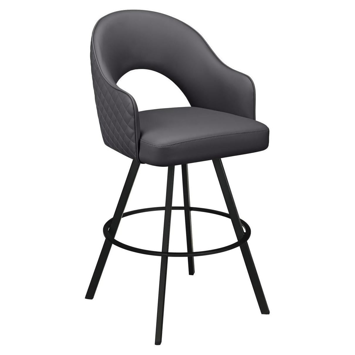 Invicta Premium Bucket Swivel Bar Stool with Circular Frame19b9e6e61191f1a660