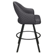 Invicta Premium Bucket Swivel Bar Stool with Circular Frame19b9e6e6119289db6
