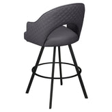 Invicta Premium Bucket Swivel Bar Stool with Circular Frame19b9e6e61196aa2f76