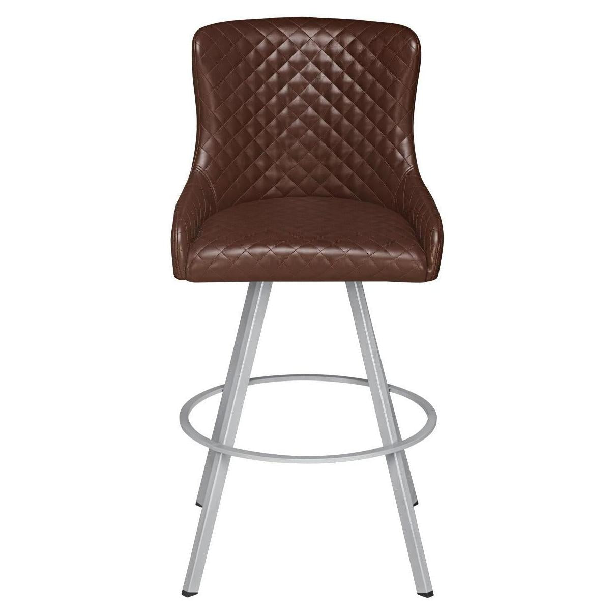 Premium Savino Swivel Bar Stool with Circular Frame19ba44bc5ec42fe940