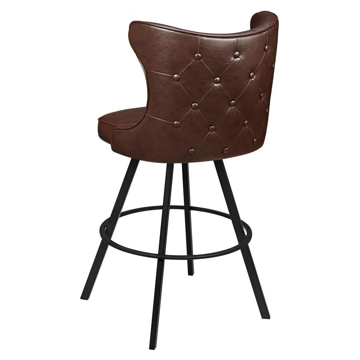 Darlo Premium Bucket Swivel Bar Stool with Circular Frame19b8fdcb3cf724408a