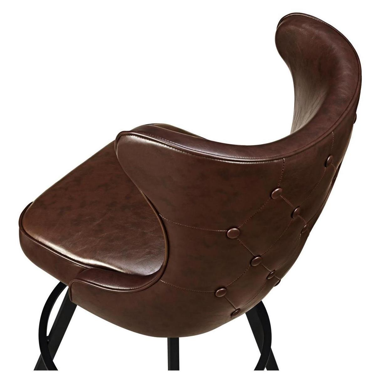 Darlo Premium Bucket Swivel Bar Stool with Circular Frame19b8fdcb3cf452a338