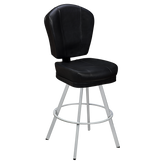 Remi 3-Channel Premium Casino Bucket Bar Stool with Circular Frame19cd32e65c03a0007c