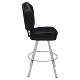Remi 3-Channel Premium Casino Bucket Bar Stool with Circular Frame19cd32e65c0152cfca